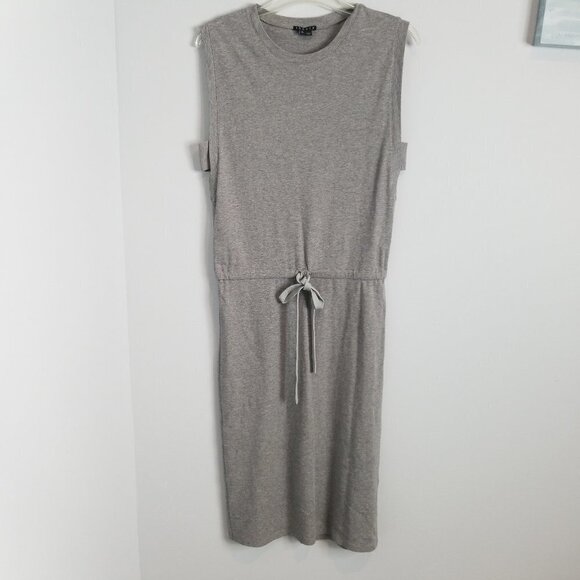 Theory Caneil Cotton sleeveless Dress Drawstring Waist Small - Picture 2 of 11